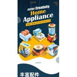 JIESTAR 58128 6 THIẾT BỊ GIA DỤNG NHỎ bộ đồ chơi xếp lắp ráp ghép mô hình Creator Sáng Tạo 366 khối