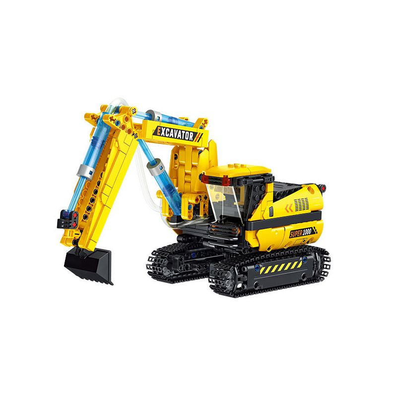 FORANGE FC9220 9220 MÁY XÚC THỦY LỰC bộ đồ chơi xếp lắp ráp ghép mô hình Technic Kỹ Thuật Công Nghệ Cao Mô Hình Phương Tiện 554 khối