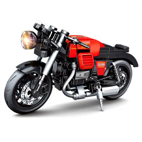 SEMBO 714534 THẾ GIỚI Ô TÔ XE MÁY 714534 bộ đồ chơi xếp lắp ráp ghép mô hình Racers Đua Tốc Độ 219 khối