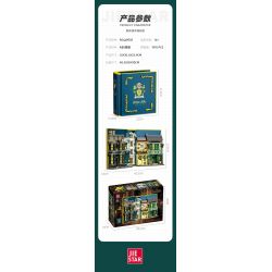 JIESTAR JJ9058 9058 CUỐN SÁCH HẺM CHÉO KỲ DIỆU bộ đồ chơi xếp lắp ráp ghép mô hình Harry Potter WIZARD WORLD MONMENT THE WAND SHOP & BOOKS Chú Bé Phù Thủy 1976 khối