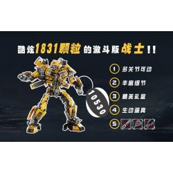 SHARP MODEL JIMULIANG PRODUCT 10530 PHIÊN BẢN CHIẾN ĐẤU CƠ KHÍ CẤP bộ đồ chơi xếp lắp ráp ghép mô hình Movie & Game Phim Và Trò Chơi 1831 khối