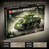 QuanGuan 100277 Quan Guan 100277 XE TĂNG HẠNG TRUNG M4A3 SHERMAN (105MM) bộ đồ chơi xếp lắp ráp ghép mô hình Military Army M4A3 SHERMAN MEDIUM TANK 105MM Quân Sự Bộ Đội 1175 khối