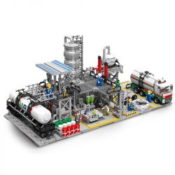REBRICKABLE MOC-109090 109090 MOC109090 non  NHÀ MÁY HÓA CHẤT bộ đồ chơi xếp lắp ráp ghép mô hình City CHEMICAL PLANT Thành Phố 2224 khối