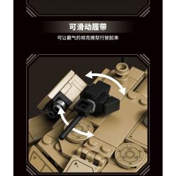 KOZOSHA 2215 XE TĂNG T37-X bộ đồ chơi xếp lắp ráp ghép mô hình Military Army T37-X ELECTROMAGNETIC GUN TANK Quân Sự Bộ Đội 782 khối