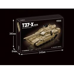 KOZOSHA 2215 XE TĂNG T37-X bộ đồ chơi xếp lắp ráp ghép mô hình Military Army T37-X ELECTROMAGNETIC GUN TANK Quân Sự Bộ Đội 782 khối