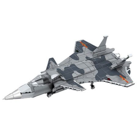 KOZOSHA 2214 MÁY BAY CHIẾN ĐẤU J-35 bộ đồ chơi xếp lắp ráp ghép mô hình Military Army J-35 HEAVY STEALTH FIGHTER Quân Sự Bộ Đội 782 khối