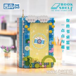 ZHEGAO 958004 STUDIO CHỤP ẢNH BOOKEND bộ đồ chơi xếp lắp ráp ghép mô hình BOOK SHELF 948 khối