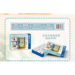 ZHEGAO 958004 STUDIO CHỤP ẢNH BOOKEND bộ đồ chơi xếp lắp ráp ghép mô hình BOOK SHELF 948 khối