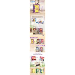 ZHEGAO 958002 RẠP CHIẾU PHIM THƯ LÝ bộ đồ chơi xếp lắp ráp ghép mô hình BOOK SHELF THE THEATER 929 khối