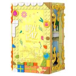 ZHEGAO 958001 NHÀ CŨ bộ đồ chơi xếp lắp ráp ghép mô hình BOOK SHELF THE OLD HOUSE 882 khối