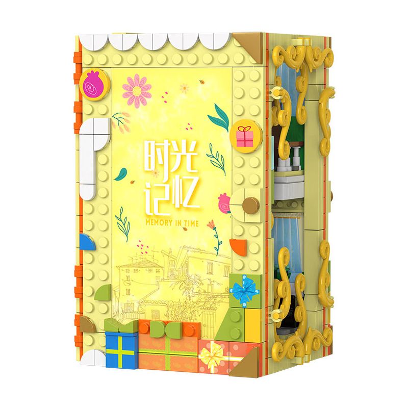 ZHEGAO 958001 NHÀ CŨ bộ đồ chơi xếp lắp ráp ghép mô hình BOOK SHELF THE OLD HOUSE 882 khối