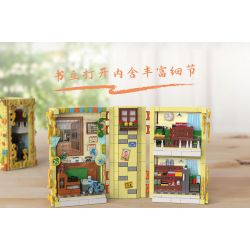 ZHEGAO 958001 NHÀ CŨ bộ đồ chơi xếp lắp ráp ghép mô hình BOOK SHELF THE OLD HOUSE 882 khối