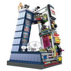 TAIWAN CULTURAL CREATION ZT-00321 00321 ZT00321 TRUNG TÂM NGHIÊN CỨU PHÁT TRIỂN VÀ ĐỔI MỚI ĐÀI THANH TRUYỀN HÌNH ƯƠNG QUỐC bộ đồ chơi xếp lắp ráp ghép mô hình City Thành Phố 1707 khối