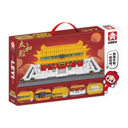  Leyi 82007 Xếp hình lắp ráp ghép mô hình Hội Trường Hòa Hợp Tối Cao 