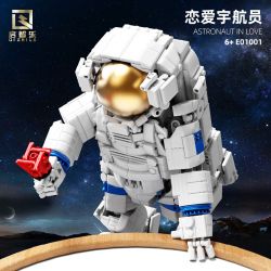  Qizhile E01001 Astronaut In Love Xếp hình lắp ráp ghép mô hình Yêu Phi Hành Gia 