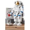  Qizhile E01001 Astronaut In Love Xếp hình lắp ráp ghép mô hình Yêu Phi Hành Gia 