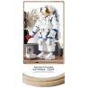  Qizhile E01001 Astronaut In Love Xếp hình lắp ráp ghép mô hình Yêu Phi Hành Gia 