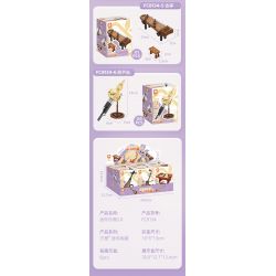 FORANGE FC8134 8134 NHẠC CỤ MINI 2.0 6 DÂN TỘC TRUYỀN THỐNG MANG PHONG CÁCH CỔ XƯA ĐÀN TỲ BÀ NHỊ TRỐNG ĐỎ TRANH SÁO BẦU BÍ bộ đồ chơi xếp lắp ráp ghép mô hình Creator Sáng Tạo 693 khối