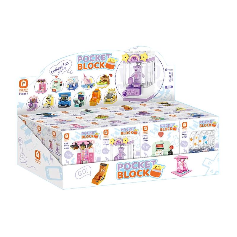 FORANGE FC8151 8151 THÀNH PHỐ TRÒ CHƠI ĐIỆN TỬ THỜI THƯỢNG 12 LOẠI MÁY NHẢY VUỐT XỔ SỐ GASHAPON NGỰA BẬP BÊNH ĐÁNH ĐÒN MÔ TÔ XE ĐẠP ĐẤM BỐC ĐUA VIDEO BẮN SÚNG VẬN BẰNG ĐỒNG XU bộ đồ chơi xếp lắp ráp ghép mô hình Creator GAMES CITY Sáng Tạo 640 khối