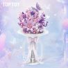 TOP TOY TC1124 1124 BÓ HOA QUÀ TẶNG LÃNG MẠN VĨNH CỬU VỚI TRÁI TIM NGẬP TRÀN BƯỚM bộ đồ chơi xếp lắp ráp ghép mô hình Arts & Crafts 800 khối