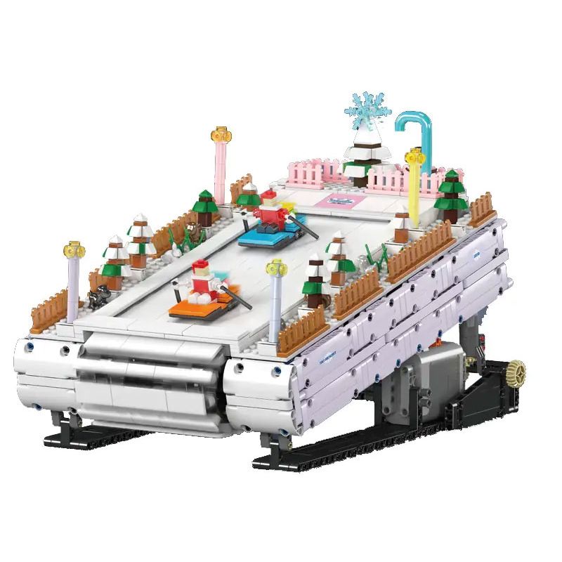 MouldKing 10158 Mould King 10158 KHU NGHỈ DƯỠNG TRƯỢT TUYẾT bộ đồ chơi xếp lắp ráp ghép mô hình Technic SKI RESORT Kỹ Thuật Công Nghệ Cao Mô Hình Phương Tiện 2181 khối