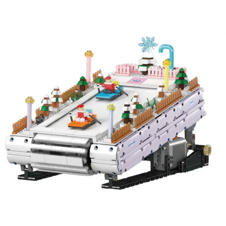 MouldKing 10158 Mould King 10158 KHU NGHỈ DƯỠNG TRƯỢT TUYẾT bộ đồ chơi xếp lắp ráp ghép mô hình Technic SKI RESORT Kỹ Thuật Công Nghệ Cao Mô Hình Phương Tiện 2181 khối