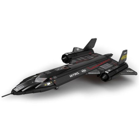 REOBRIX 33041 TIÊM KÍCH TẦM XA BLACKBIRD SR-71 bộ đồ chơi xếp lắp ráp ghép mô hình Military Army SR-71 BLACKBIRD Quân Sự Bộ Đội 1775 khối