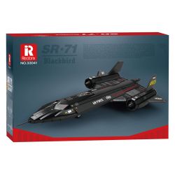REOBRIX 33041 TIÊM KÍCH TẦM XA BLACKBIRD SR-71 bộ đồ chơi xếp lắp ráp ghép mô hình Military Army SR-71 BLACKBIRD Quân Sự Bộ Đội 1775 khối