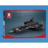REOBRIX 33041 TIÊM KÍCH TẦM XA BLACKBIRD SR-71 bộ đồ chơi xếp lắp ráp ghép mô hình Military Army SR-71 BLACKBIRD Quân Sự Bộ Đội 1775 khối