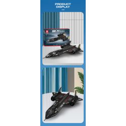 REOBRIX 33041 TIÊM KÍCH TẦM XA BLACKBIRD SR-71 bộ đồ chơi xếp lắp ráp ghép mô hình Military Army SR-71 BLACKBIRD Quân Sự Bộ Đội 1775 khối