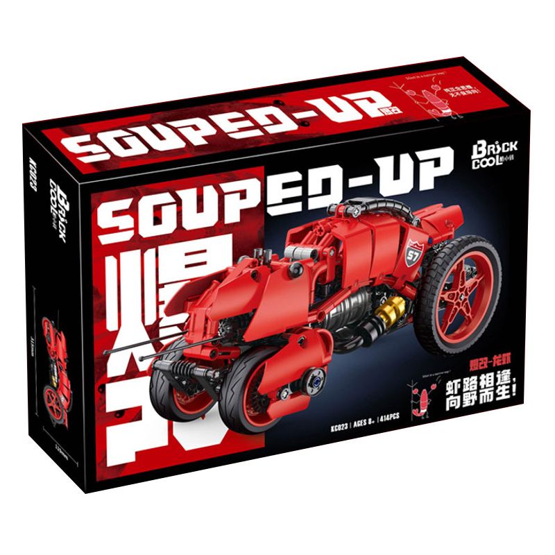 BRICKCOOL KC023 TÔM HÙM BIẾN ĐỔI CHẤT NỔ bộ đồ chơi xếp lắp ráp ghép mô hình Technic SOUPED-UP Kỹ Thuật Công Nghệ Cao Mô Hình Phương Tiện 414 khối