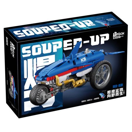 BRICKCOOL KC024 CÁ MẬP SỬA ĐỔI NỔ bộ đồ chơi xếp lắp ráp ghép mô hình Technic SOUPED-UP Kỹ Thuật Công Nghệ Cao Mô Hình Phương Tiện 454 khối