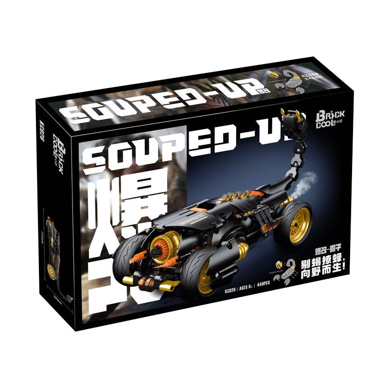 BRICKCOOL KC026 BỌ CẠP BIẾN ĐỔI CHẤT NỔ bộ đồ chơi xếp lắp ráp ghép mô hình Technic SOUPED-UP Kỹ Thuật Công Nghệ Cao Mô Hình Phương Tiện 449 khối