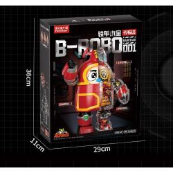 FEMIBOX S48001 48001 KHO BÁU NHỎ BỌC SẮT KABUDA bộ đồ chơi xếp lắp ráp ghép mô hình Movie & Game B-ROBO 001 KABUTACK Phim Và Trò Chơi