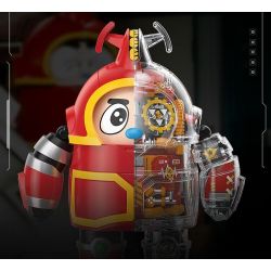 FEMIBOX S48001 48001 KHO BÁU NHỎ BỌC SẮT KABUDA bộ đồ chơi xếp lắp ráp ghép mô hình Movie & Game B-ROBO 001 KABUTACK Phim Và Trò Chơi