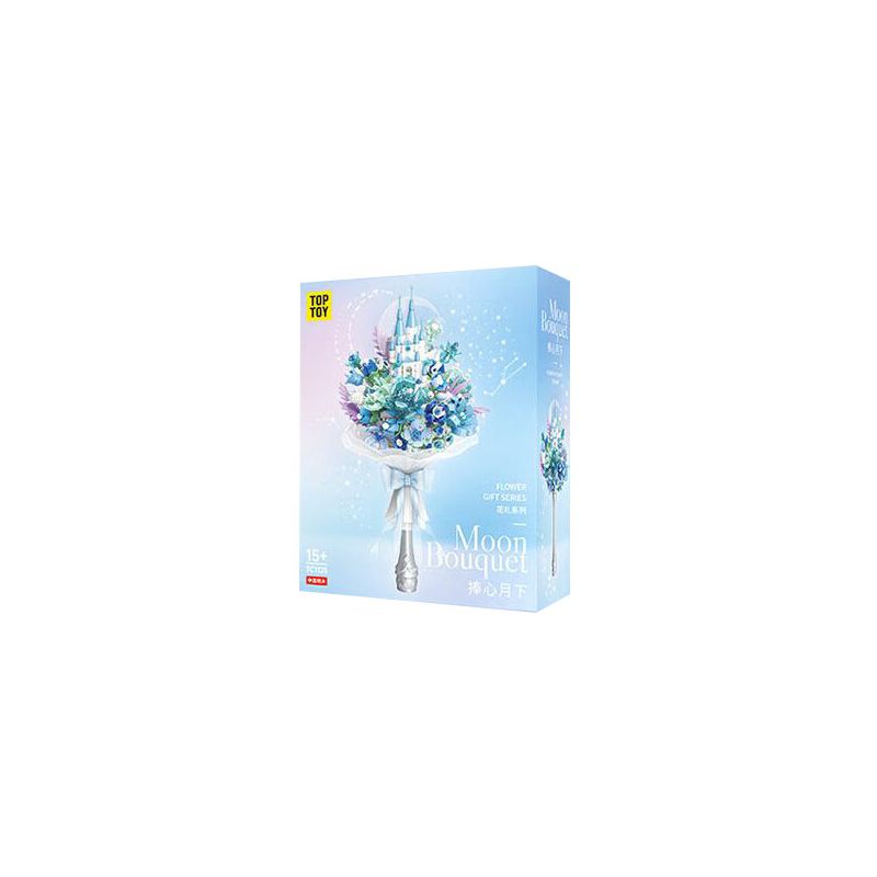 TOP TOY TC1125 1125 QUÀ TẶNG HOA VĨNH CỬU LÃNG MẠN CẦM DƯỚI TRĂNG bộ đồ chơi xếp lắp ráp ghép mô hình Arts & Crafts 800 khối