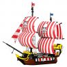 ZHEGAO 653007 TÀU CƯỚP BIỂN RÂU ĐEN bộ đồ chơi xếp lắp ráp ghép mô hình Pirates Of The Caribbean BLACKBEARD PIRATESHIP Cướp Biển Vùng Caribe 1036 khối