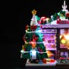 LUMIBRICKS FUNWHOLE F9055 9055 QUẦY BÁO GIÁNG SINH bộ đồ chơi xếp lắp ráp ghép mô hình Creator CHRISTMAS NEWSSTAND Sáng Tạo 718 khối