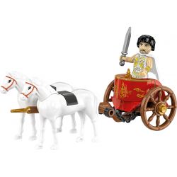COBI 20069 CỖ XE LA MÃ bộ đồ chơi xếp lắp ráp ghép mô hình Historical ROMAN CHARIOT 93 khối