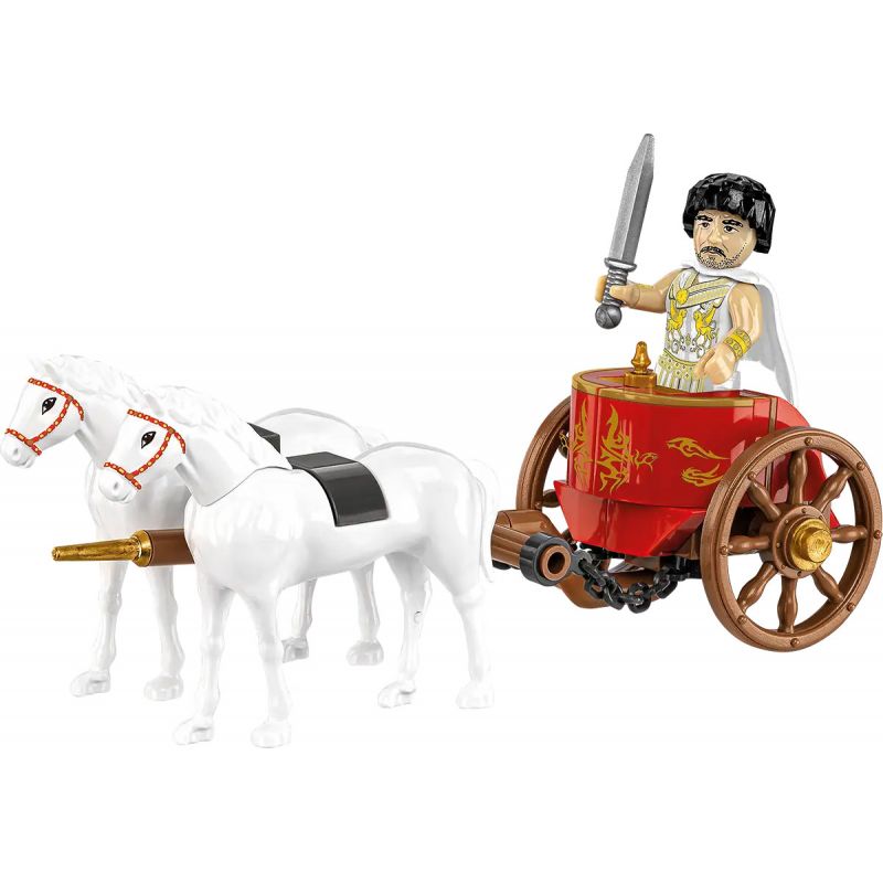 COBI 20069 CỖ XE LA MÃ bộ đồ chơi xếp lắp ráp ghép mô hình Historical ROMAN CHARIOT 93 khối