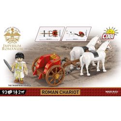 COBI 20069 CỖ XE LA MÃ bộ đồ chơi xếp lắp ráp ghép mô hình Historical ROMAN CHARIOT 93 khối