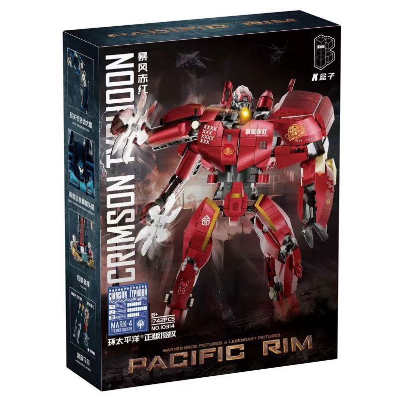 K-BOX 10314 VÀNH ĐAI THÁI BÌNH DƯƠNG BÃO CRIMSON MEDIUM bộ đồ chơi xếp lắp ráp ghép mô hình Movie & Game PACIFIC RIM Phim Và Trò Chơi 1742 khối