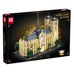 GAOMISI T2106 2106 NHÀ THỜ ĐỨC BÀ PARIS bộ đồ chơi xếp lắp ráp ghép mô hình Creator NOTRE DAME DE PARIS Sáng Tạo 1757 khối