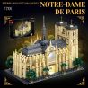 GAOMISI T2106 2106 NHÀ THỜ ĐỨC BÀ PARIS bộ đồ chơi xếp lắp ráp ghép mô hình Creator NOTRE DAME DE PARIS Sáng Tạo 1757 khối