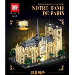 GAOMISI T2106 2106 NHÀ THỜ ĐỨC BÀ PARIS bộ đồ chơi xếp lắp ráp ghép mô hình Creator NOTRE DAME DE PARIS Sáng Tạo 1757 khối