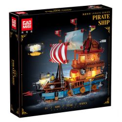 GAOMISI T2140 2140 TÀU CƯỚP BIỂN bộ đồ chơi xếp lắp ráp ghép mô hình Pirates Of The Caribbean PIRATE SHIP Cướp Biển Vùng Caribe 916 khối