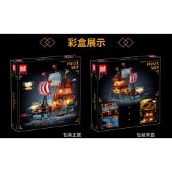 GAOMISI T2140 2140 TÀU CƯỚP BIỂN bộ đồ chơi xếp lắp ráp ghép mô hình Pirates Of The Caribbean PIRATE SHIP Cướp Biển Vùng Caribe 916 khối