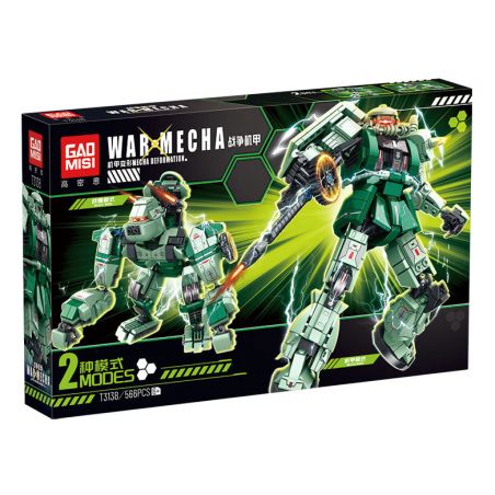 GAOMISI T3138 3138 BIẾN HÌNH MECHA CHIẾN TRANH bộ đồ chơi xếp lắp ráp ghép mô hình WAR MECHA 566 khối