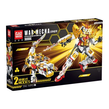 GAOMISI T3140 3140 BIẾN HÌNH MECHA CHIẾN TRANH bộ đồ chơi xếp lắp ráp ghép mô hình WAR MECHA 543 khối