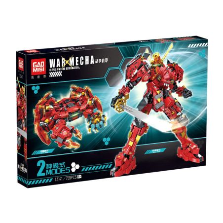 GAOMISI T3141 3141 BIẾN HÌNH MECHA CHIẾN TRANH bộ đồ chơi xếp lắp ráp ghép mô hình WAR MECHA 759 khối